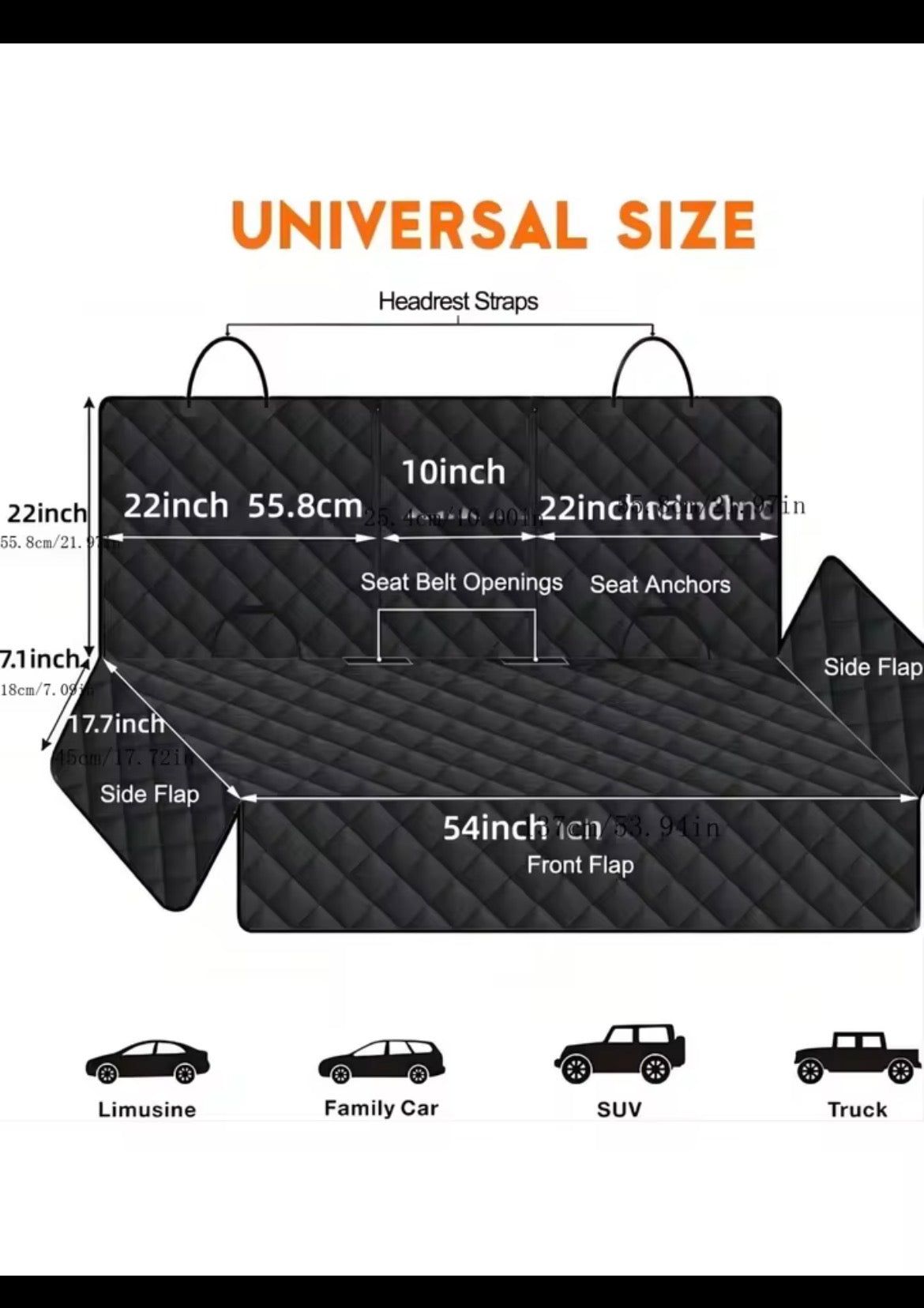 Universal Waterproof Dog Car Seat Cover Pet Travel Carrier Mattress