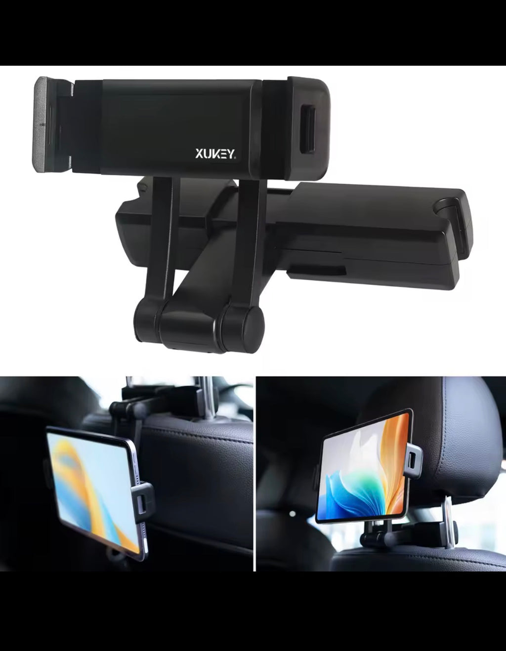 Car Seat Headrest Mount Holder 360° For iPad Mini Tablet Phone 3-9.7" Adjustable