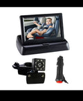 4.3 Inch HD Baby Car Mirror 150 Wide View 8LED IR Night Vision Back Seat Baby Car Camera Folding Screen Car Seat Mirror Display