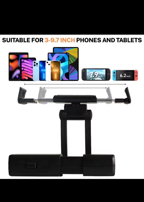 Car Seat Headrest Mount Holder 360° For iPad Mini Tablet Phone 3-9.7" Adjustable