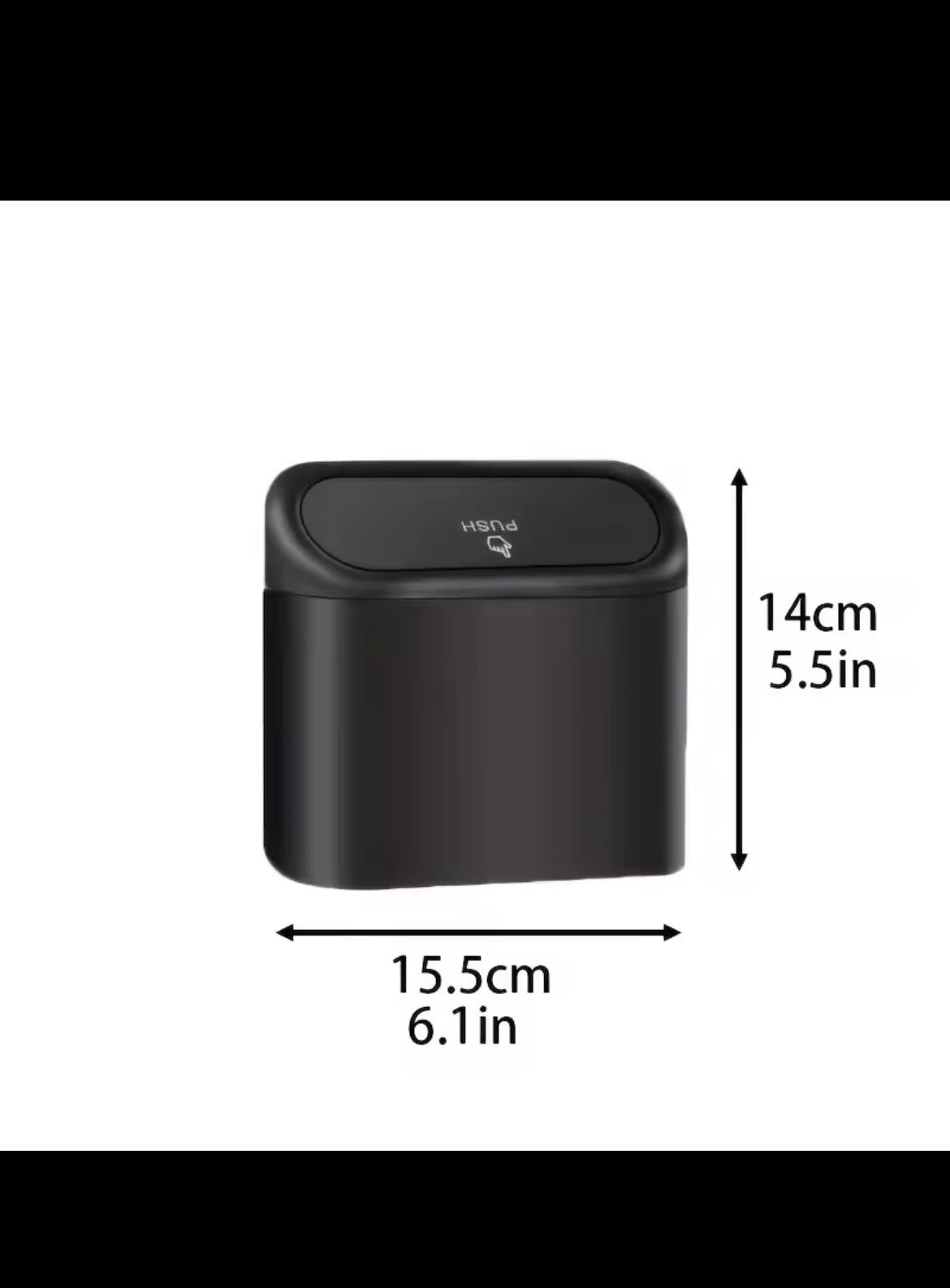 3Pcs Car Trash Can (with lid) Contains 60 (300) Garbage Bags, Small Car Trash Can and Leak-proof