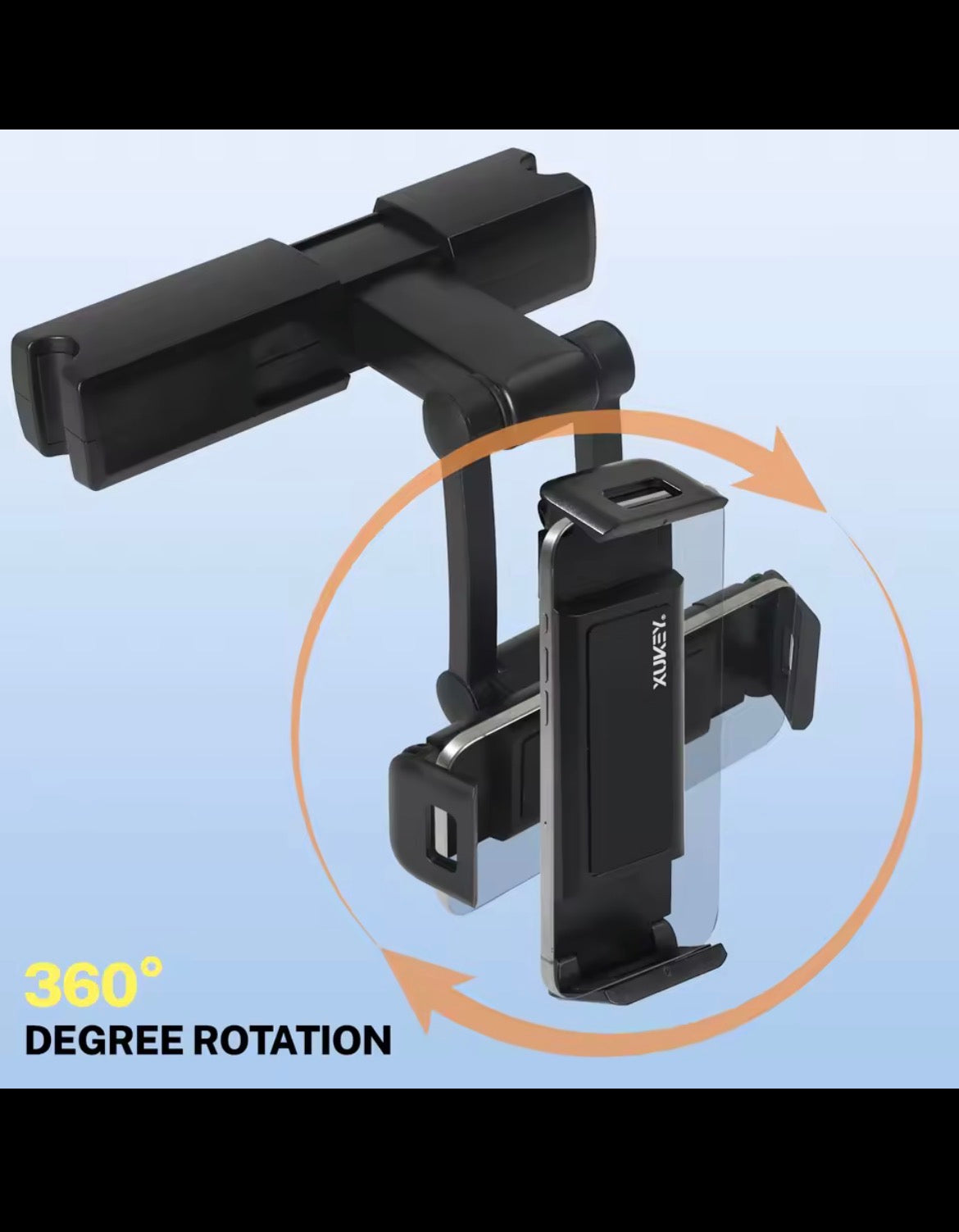 Car Seat Headrest Mount Holder 360° For iPad Mini Tablet Phone 3-9.7" Adjustable